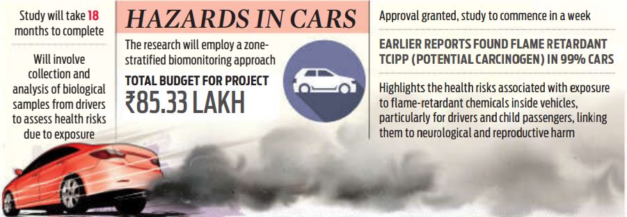 ICMR on Notice over Cancer-Causing Chemicals in Cars