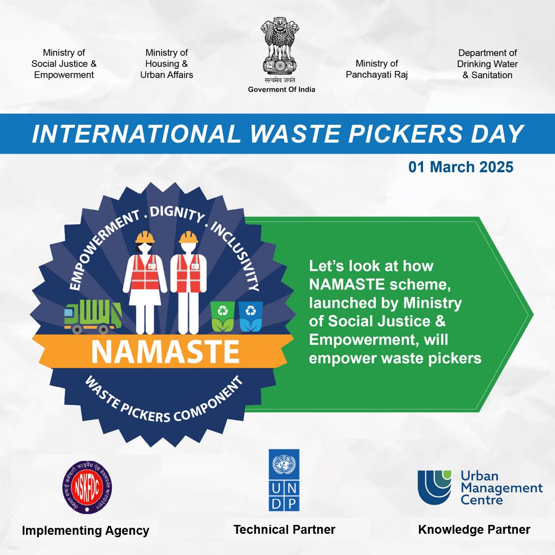 Waste-picker enumeration data and NAMASTE Scheme