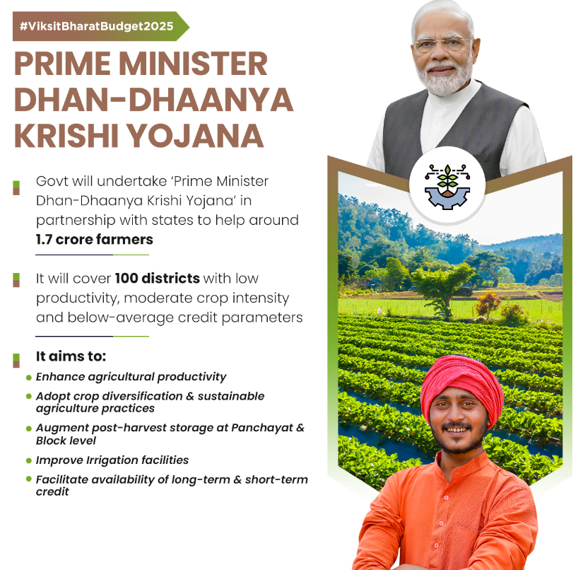 Prime Minister Dhan-Dhaanya Krishi Yojana (PMDDKY)