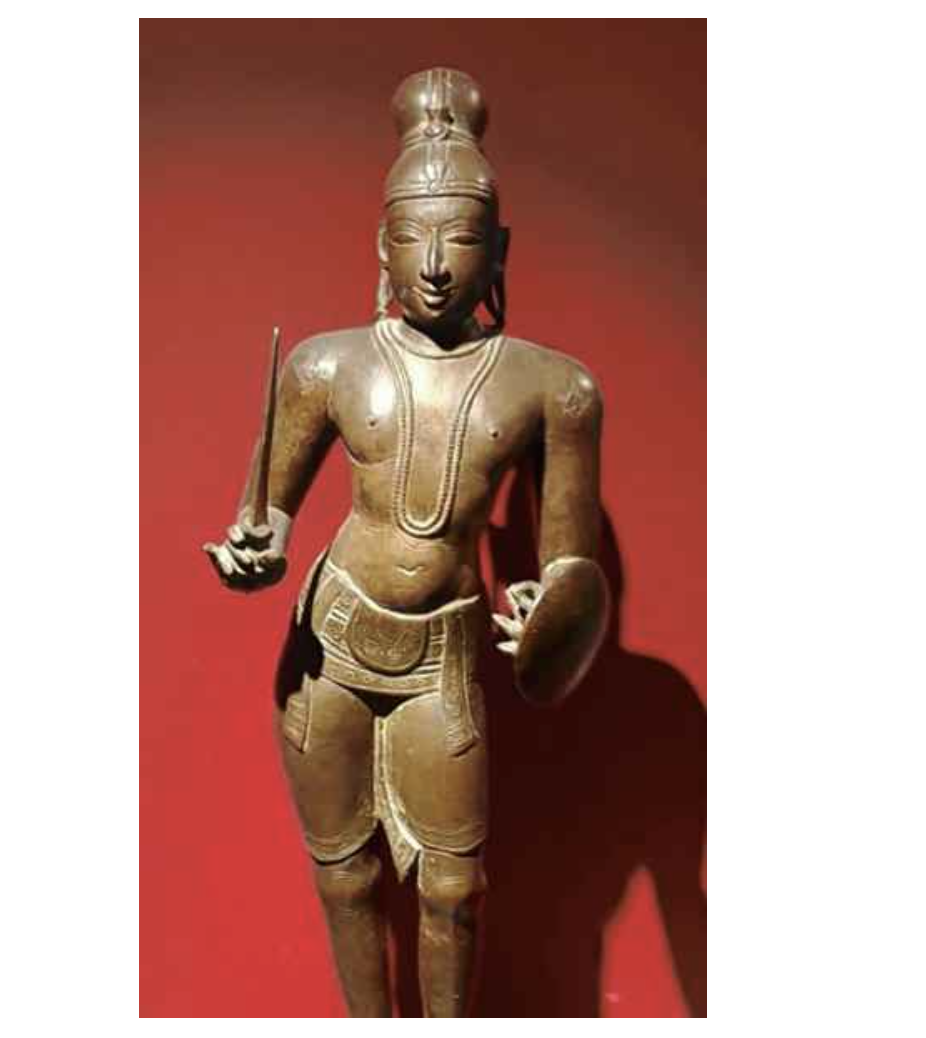 Thirumangai Alvar bronze statue