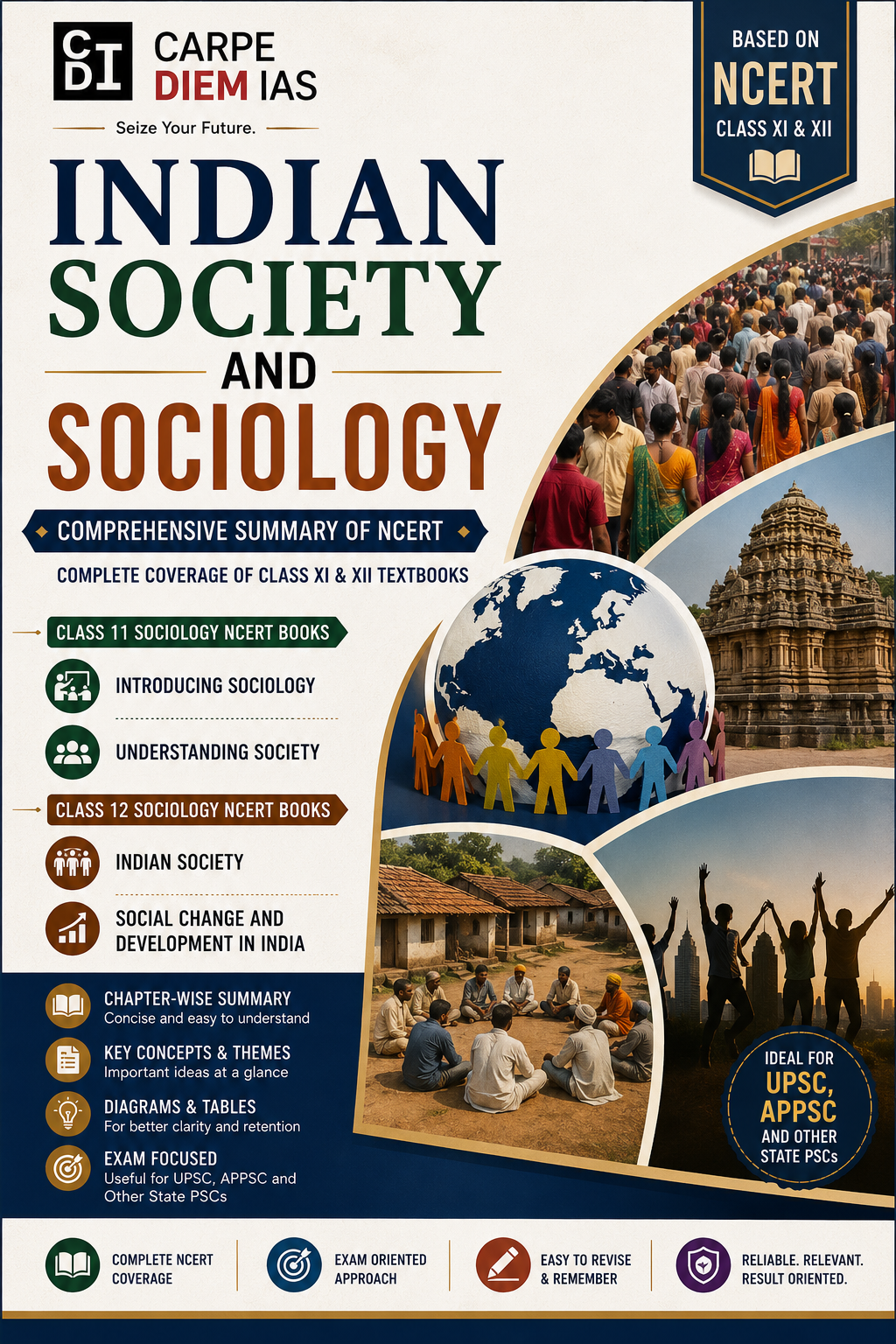 INDIAN SOCIETY & SOCIOLOGY NCERT SUMMARY - APPSC UPSC, APPSC, and other State PSC Exams PDF Book Download